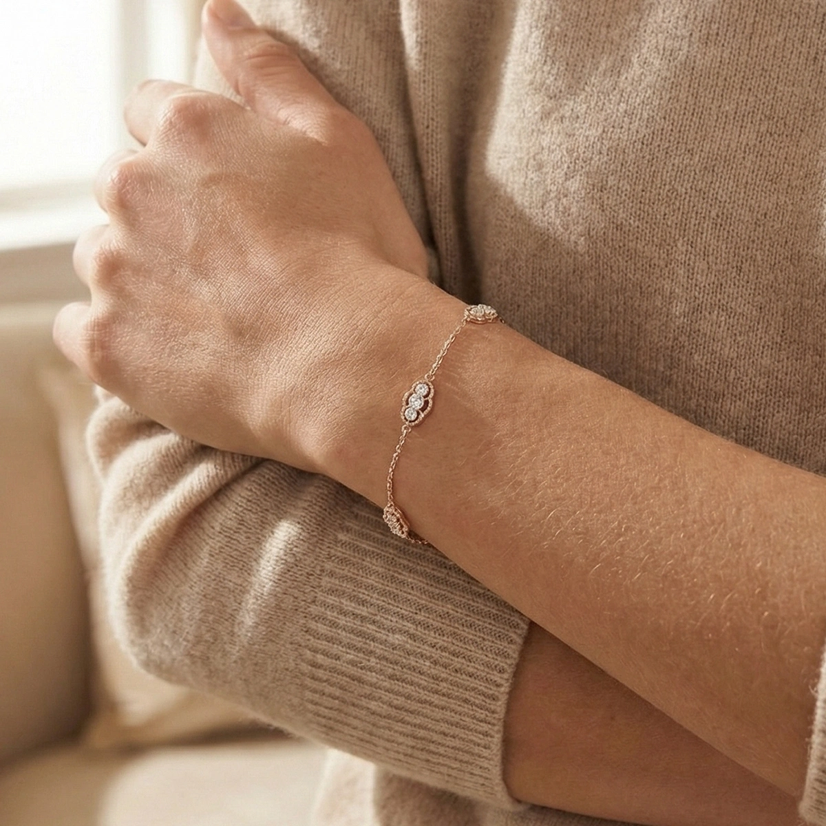 Trinty Modern Altın Bileklik