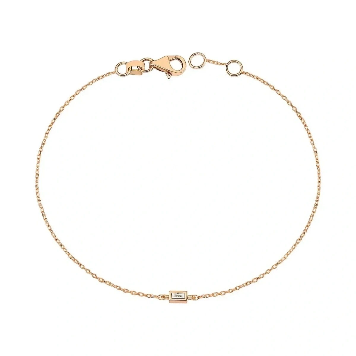 Baget Taşlı Sadeliğin Şıklığı Altın Bileklik