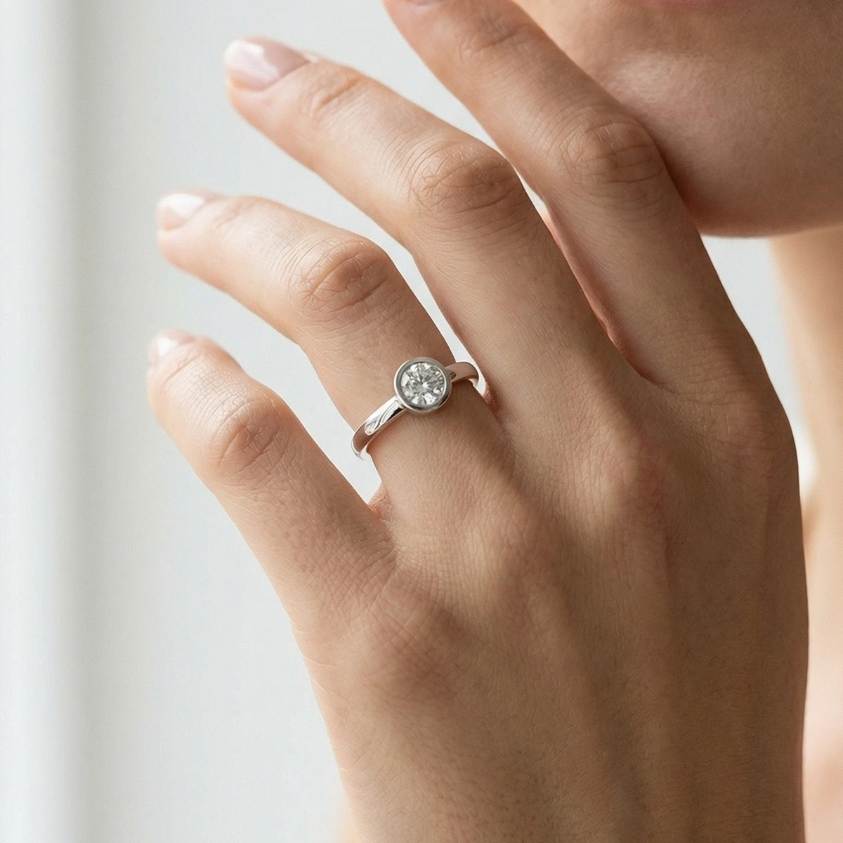 0,05 ct Moren Tektaş Pırlanta Yüzük