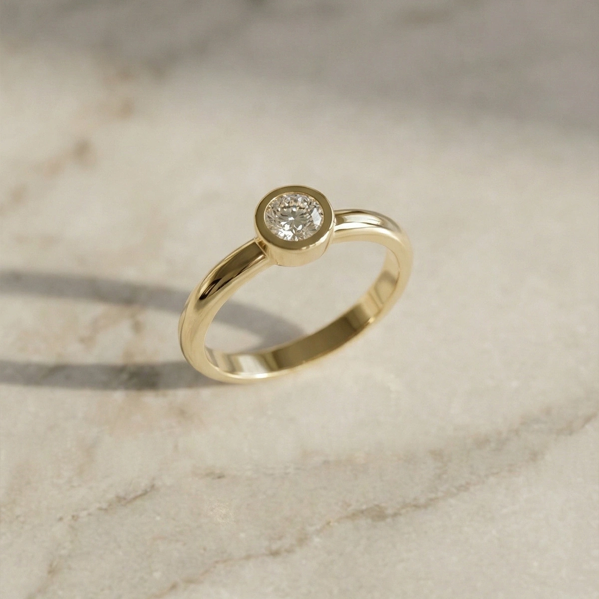 0,05 ct Moren Tektaş Pırlanta Yüzük