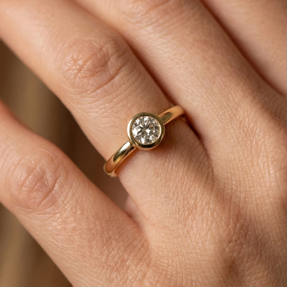 0,05 ct Moren Tektaş Pırlanta Yüzük