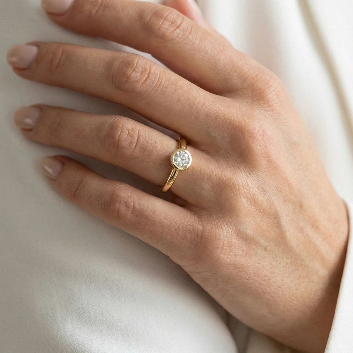 0,05 ct Moren Tektaş Pırlanta Yüzük