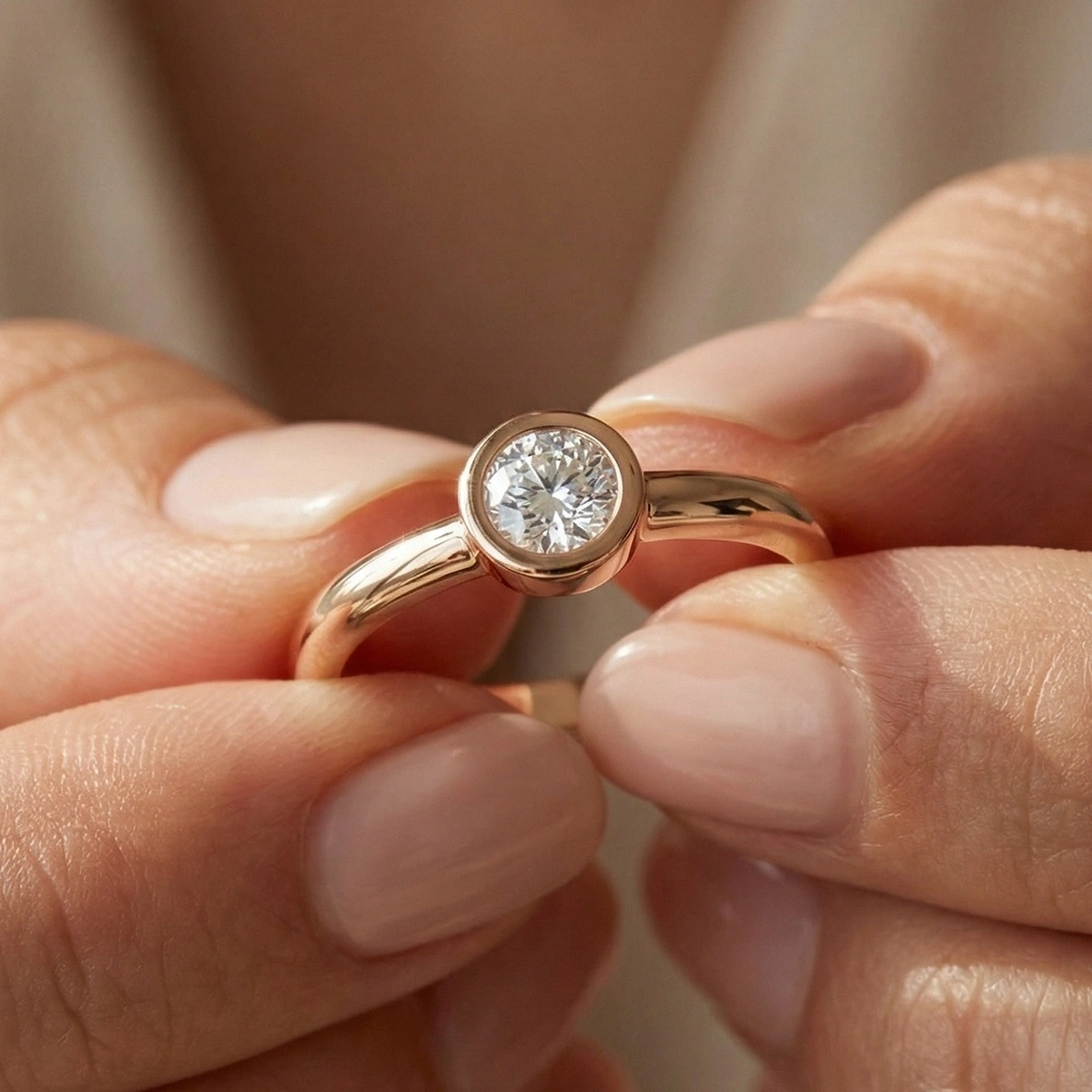 0,05 ct Moren Tektaş Pırlanta Yüzük