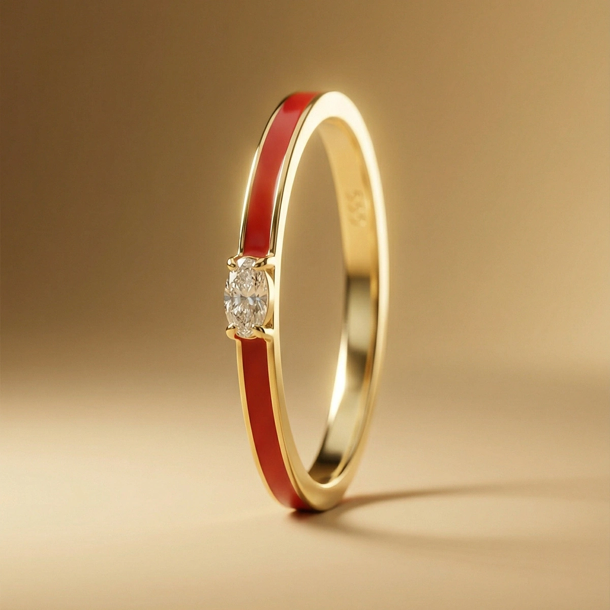 Candy Mineli Markiz Pırlanta Yüzük