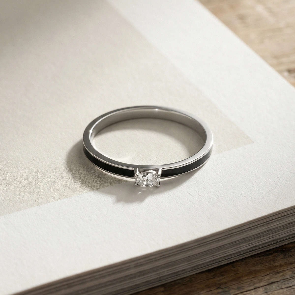 Candy Mineli Markiz Pırlanta Yüzük