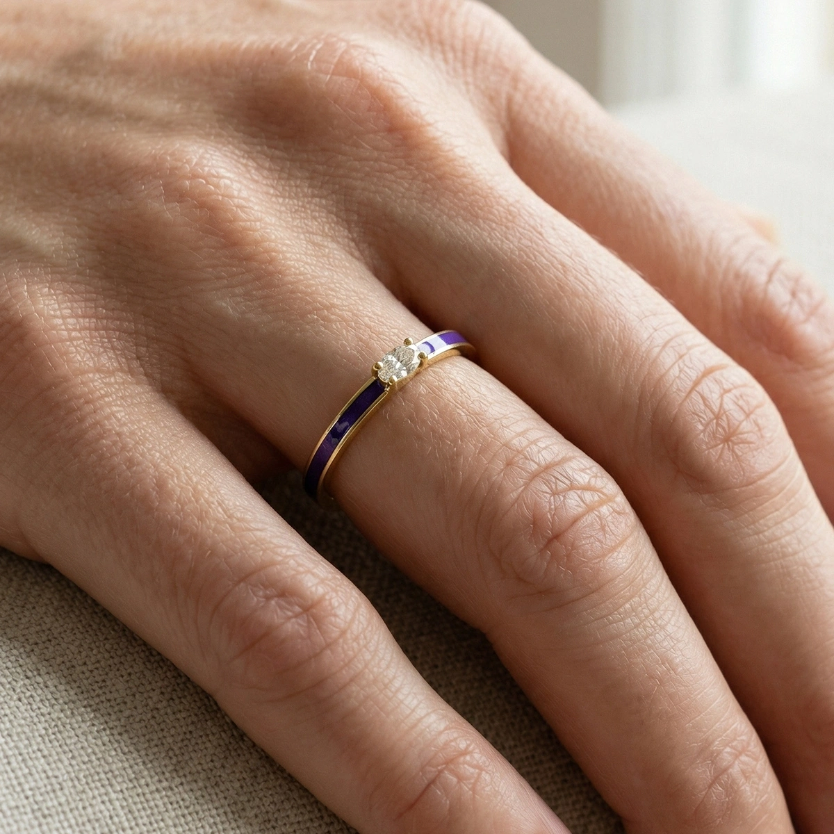 Candy Mineli Markiz Pırlanta Yüzük