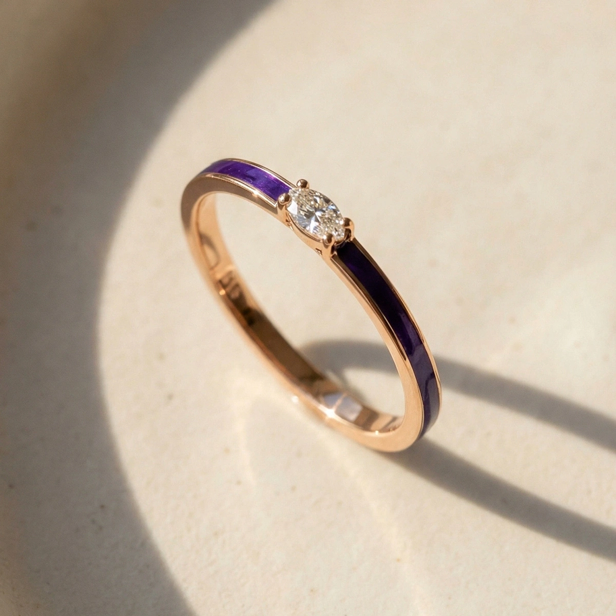 Candy Mineli Markiz Pırlanta Yüzük