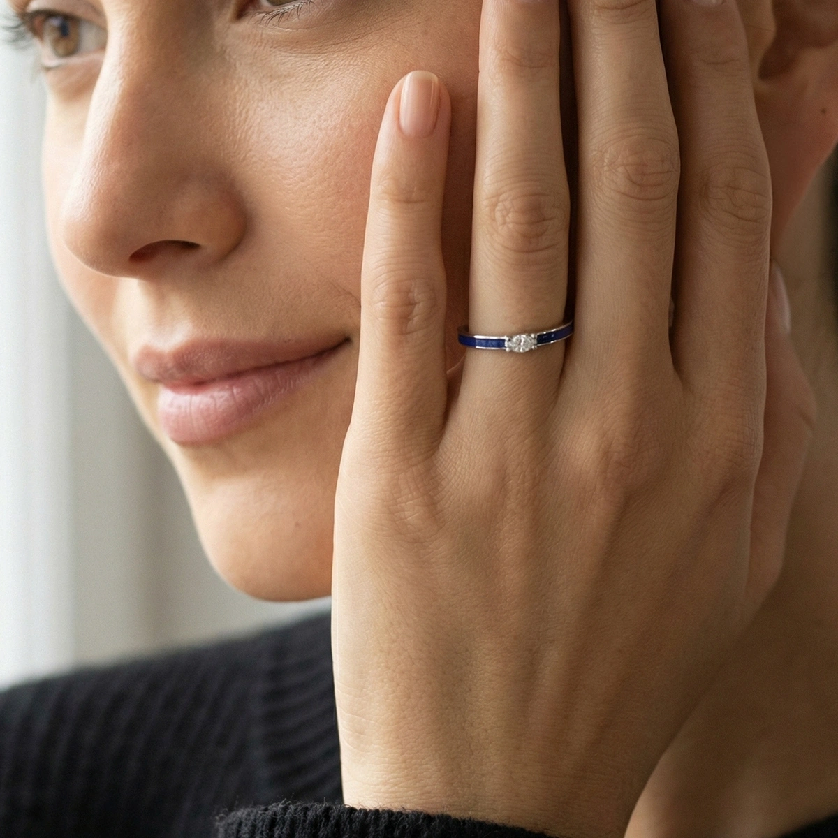 Candy Mineli Markiz Pırlanta Yüzük