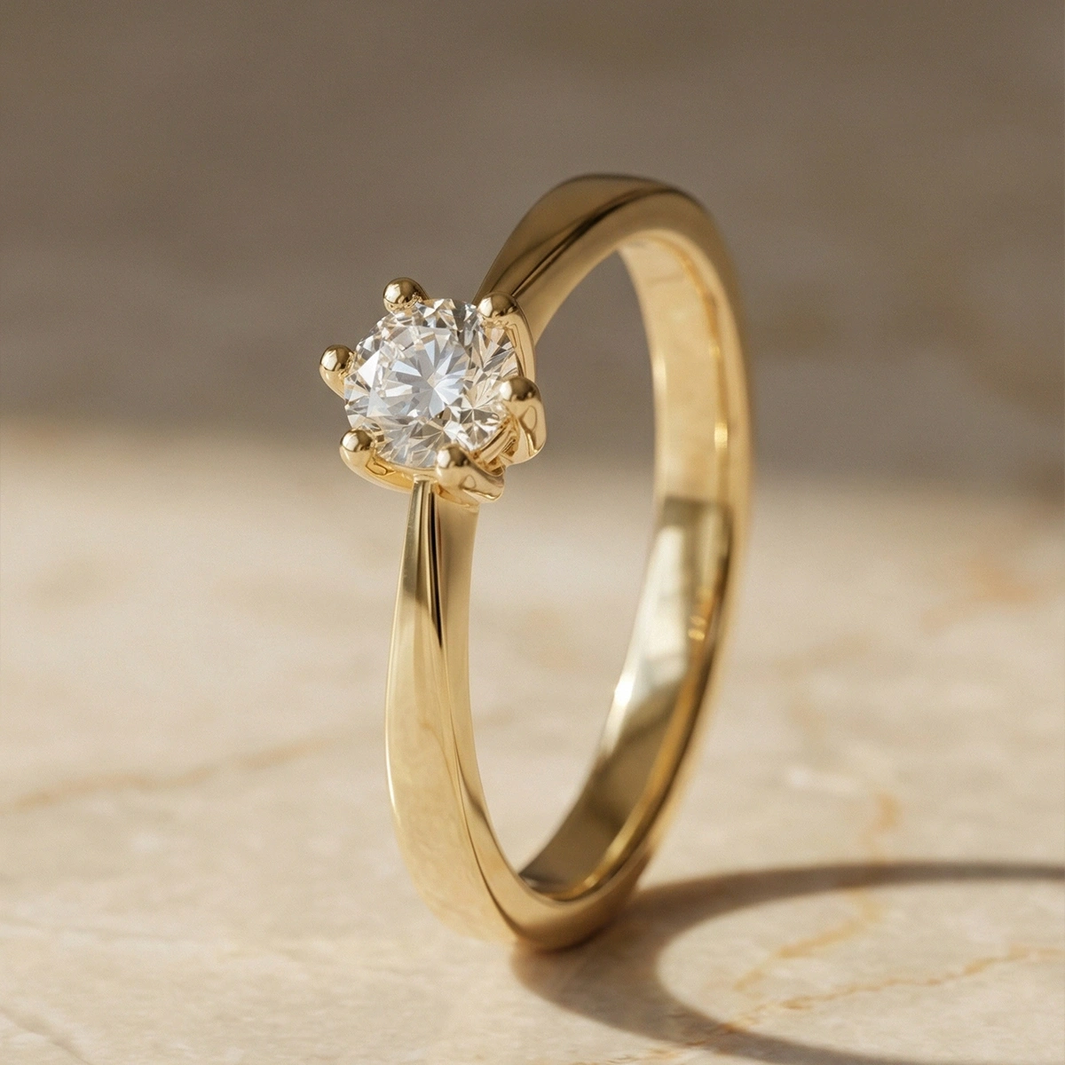 0,05 ct Alira Tektaş Pırlanta Yüzük