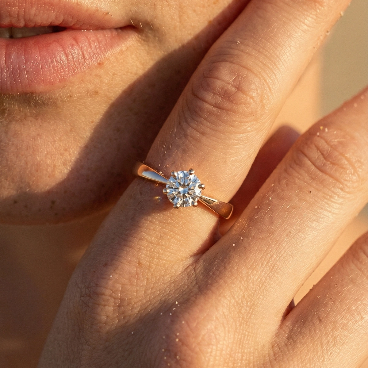 0,05 ct Alira Tektaş Pırlanta Yüzük