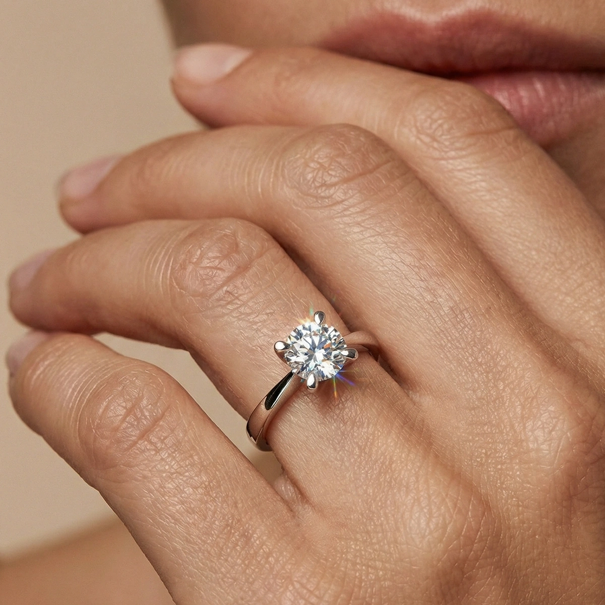 0,05 ct Viola Tektaş Pırlanta Yüzük