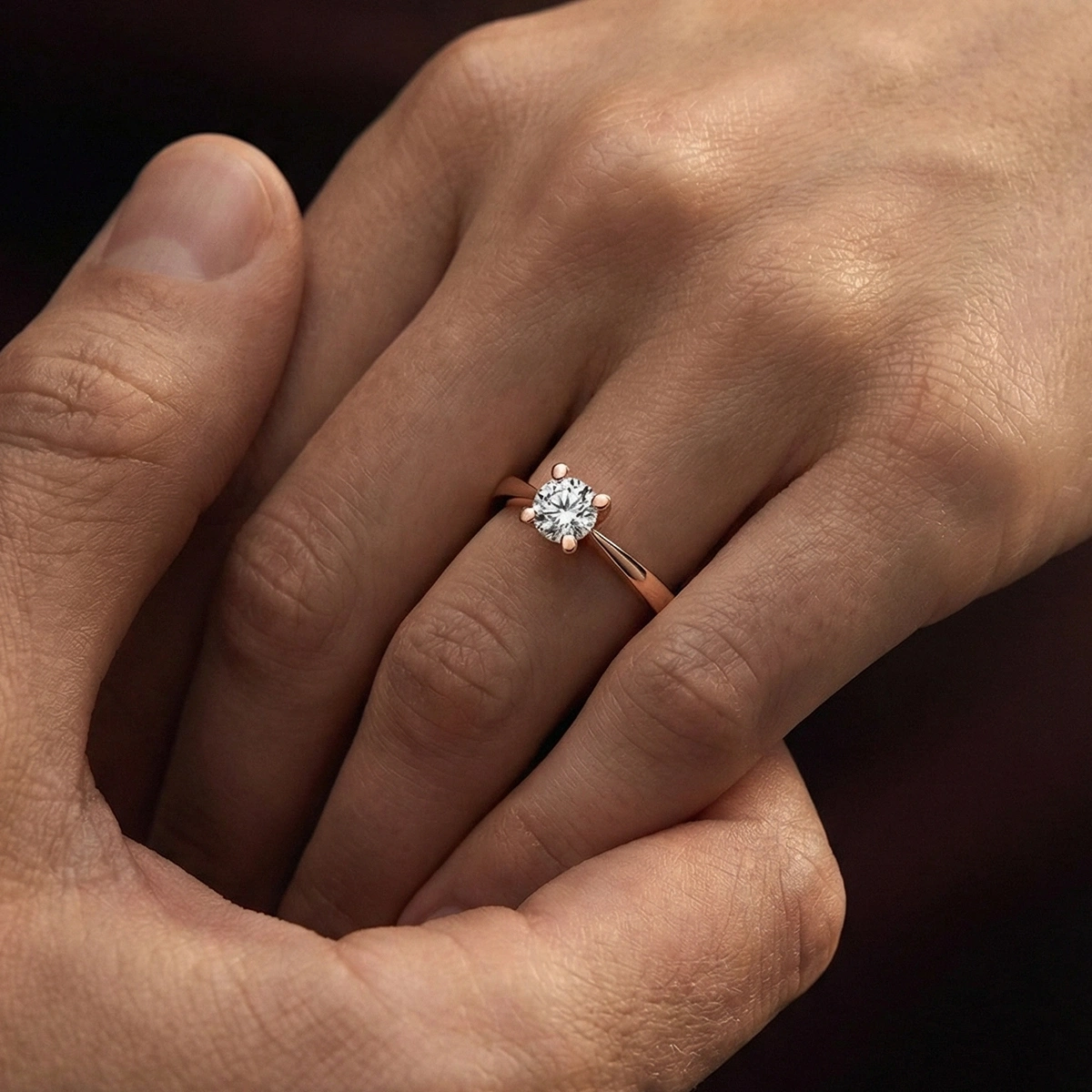 0,05 ct Viola Tektaş Pırlanta Yüzük