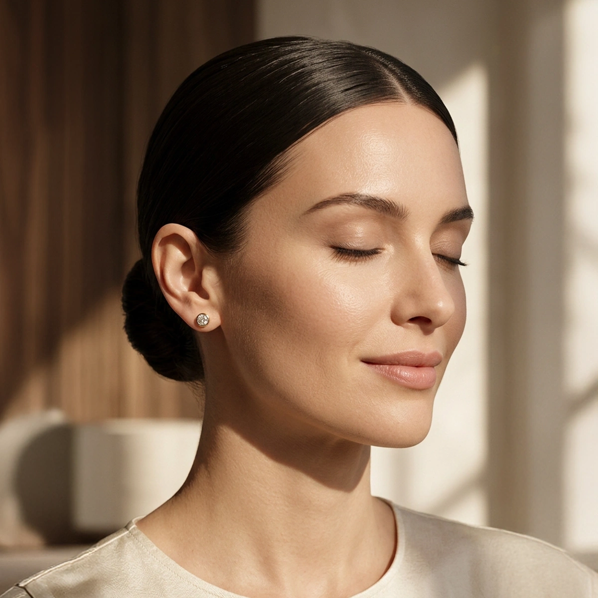 0,05 ct Helen Tektaş Pırlanta Küpe