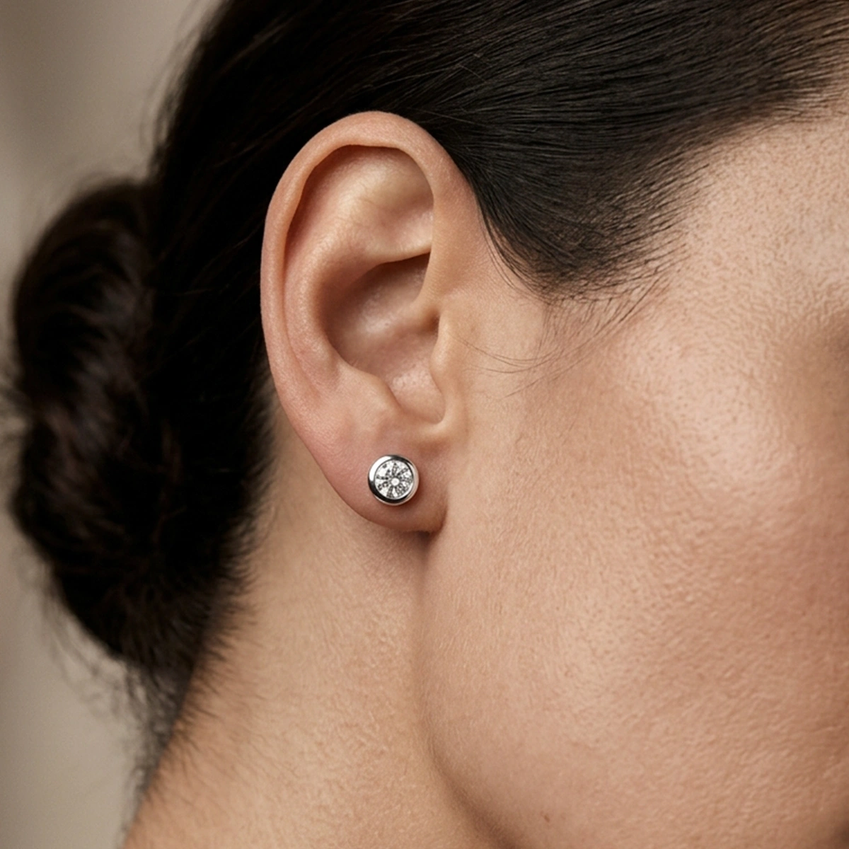 0,05 ct Helen Tektaş Pırlanta Küpe