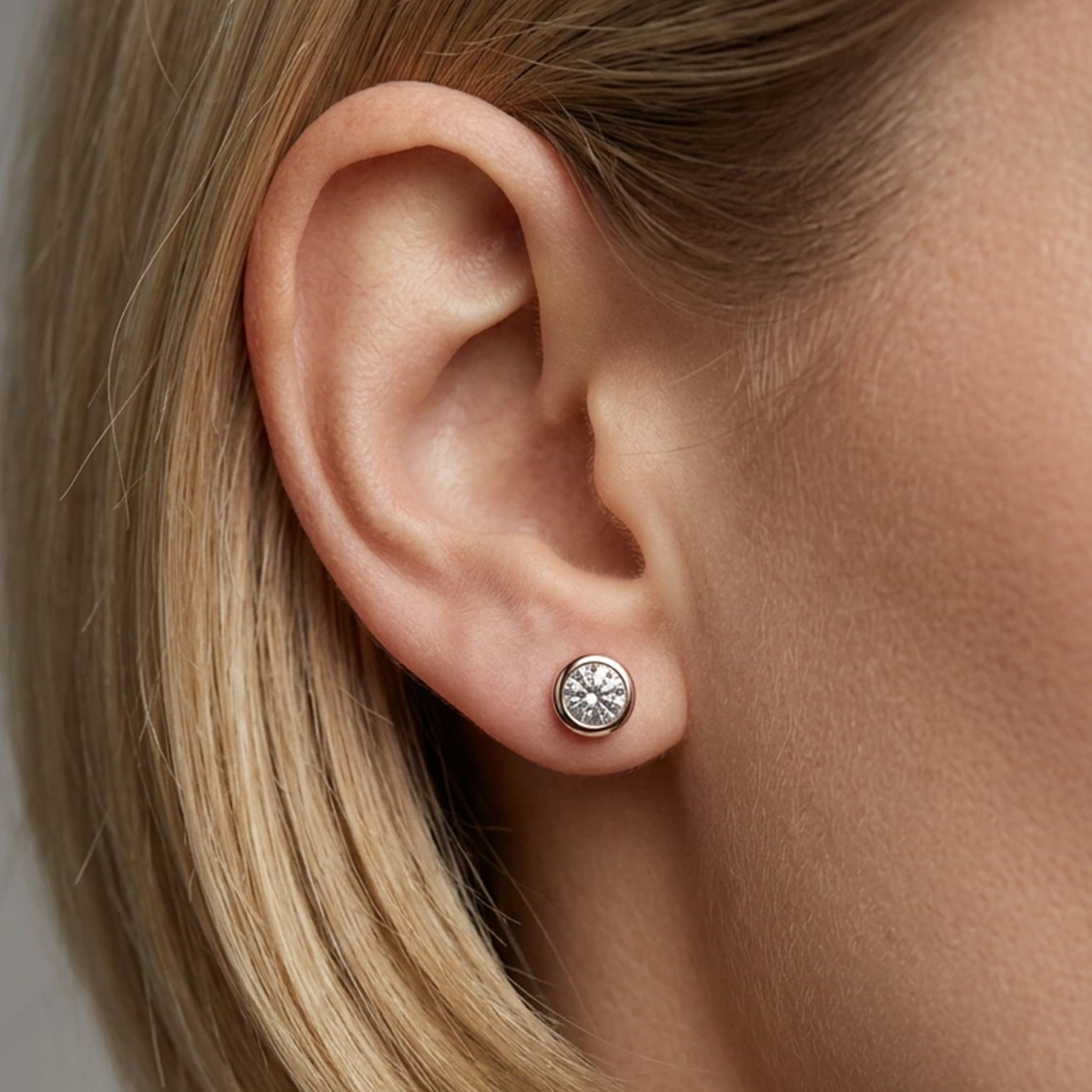 0,05 ct Helen Tektaş Pırlanta Küpe