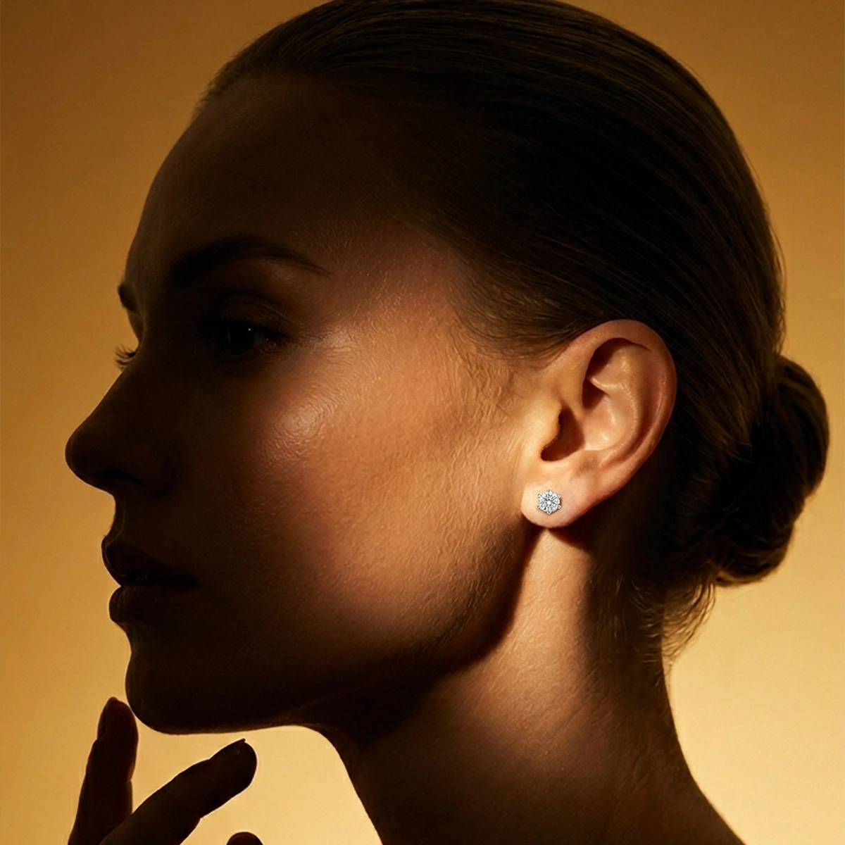 0,05 ct Amor Tektaş Pırlanta Küpe