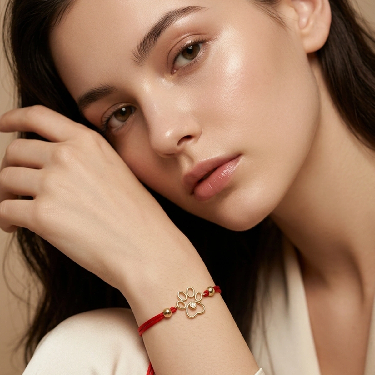 Tektaş Pırlantalı Pati Bileklik