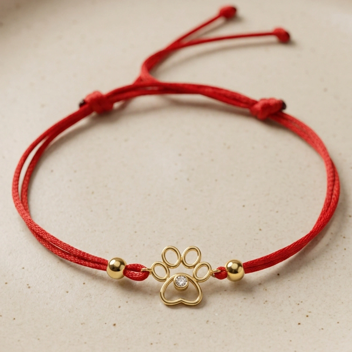 Tektaş Pırlantalı Pati Bileklik