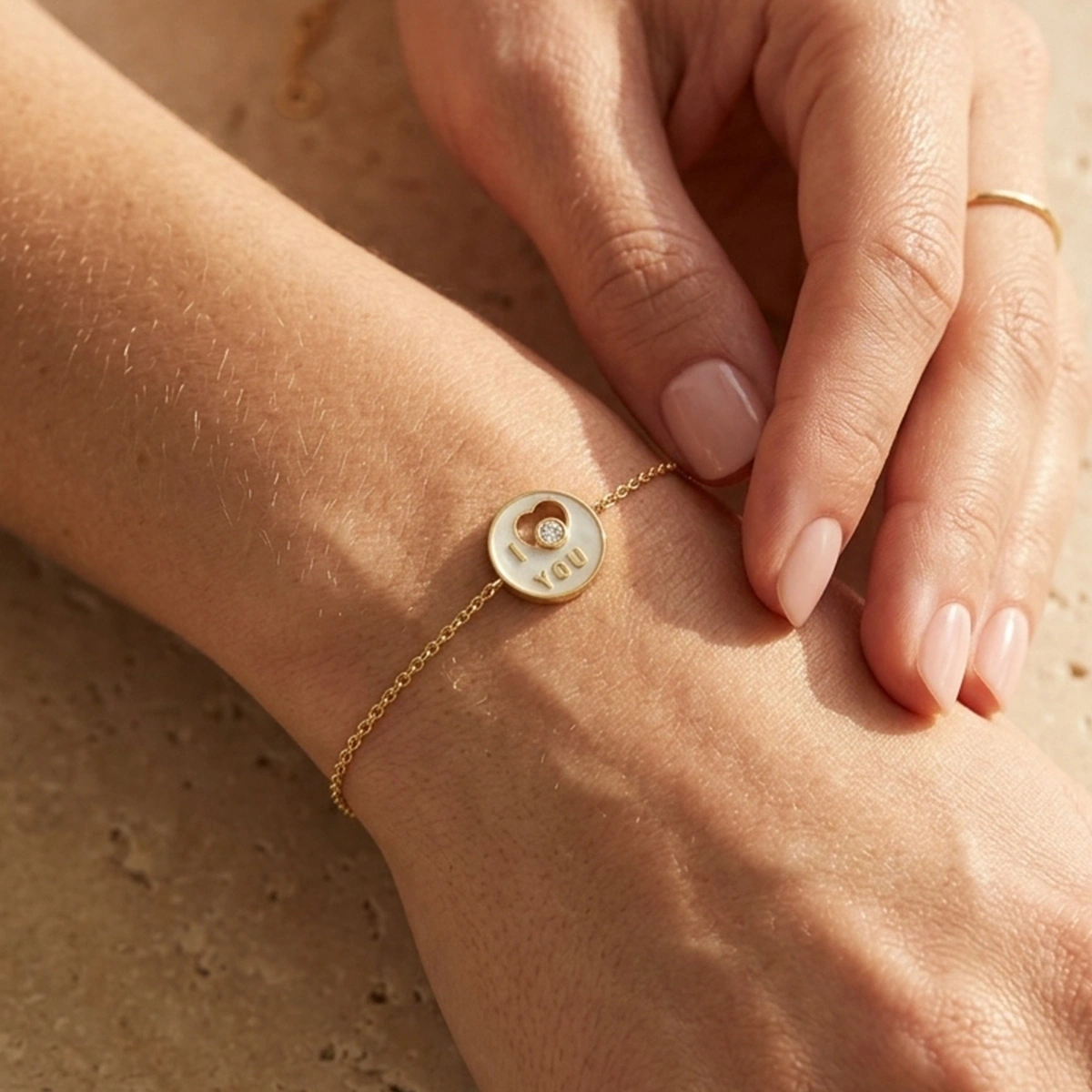 I Love YOU Pırlanta Bileklik