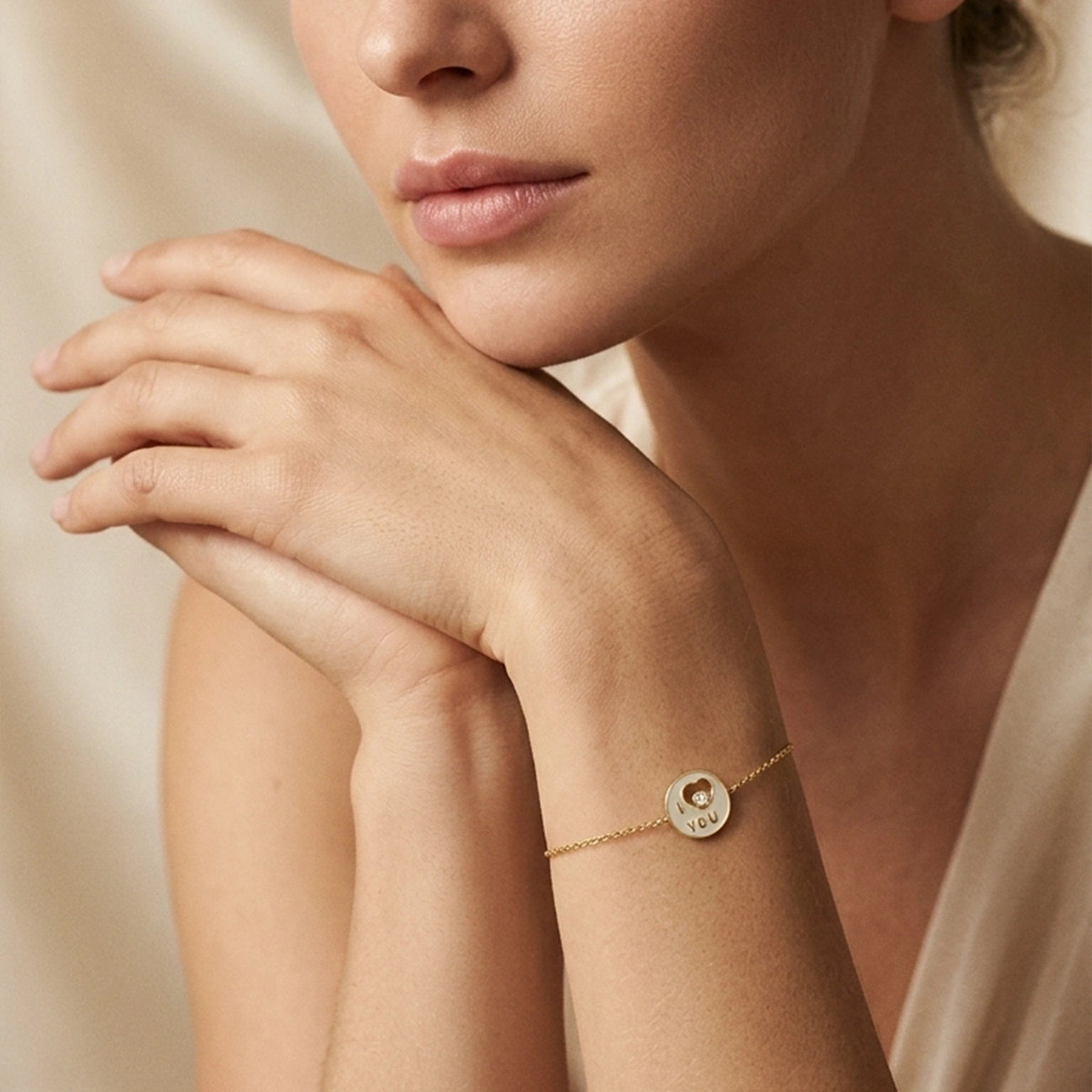 I Love YOU Pırlanta Bileklik