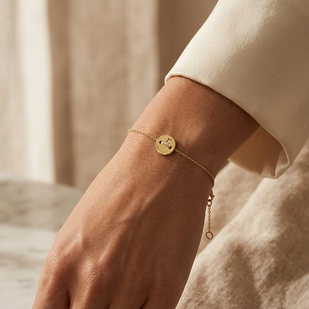 Yıldızlı Pırlanta Bileklik