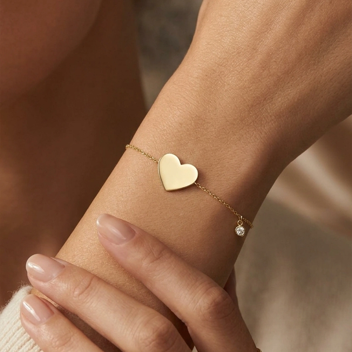 Heart Diamond Bracelet