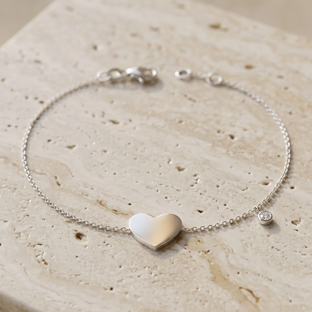 Heart Diamond Bracelet