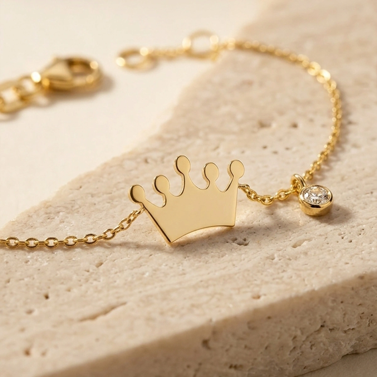 Princess Crown Diamond Bracelet