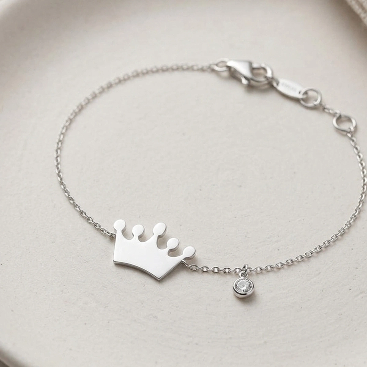 Princess Crown Diamond Bracelet