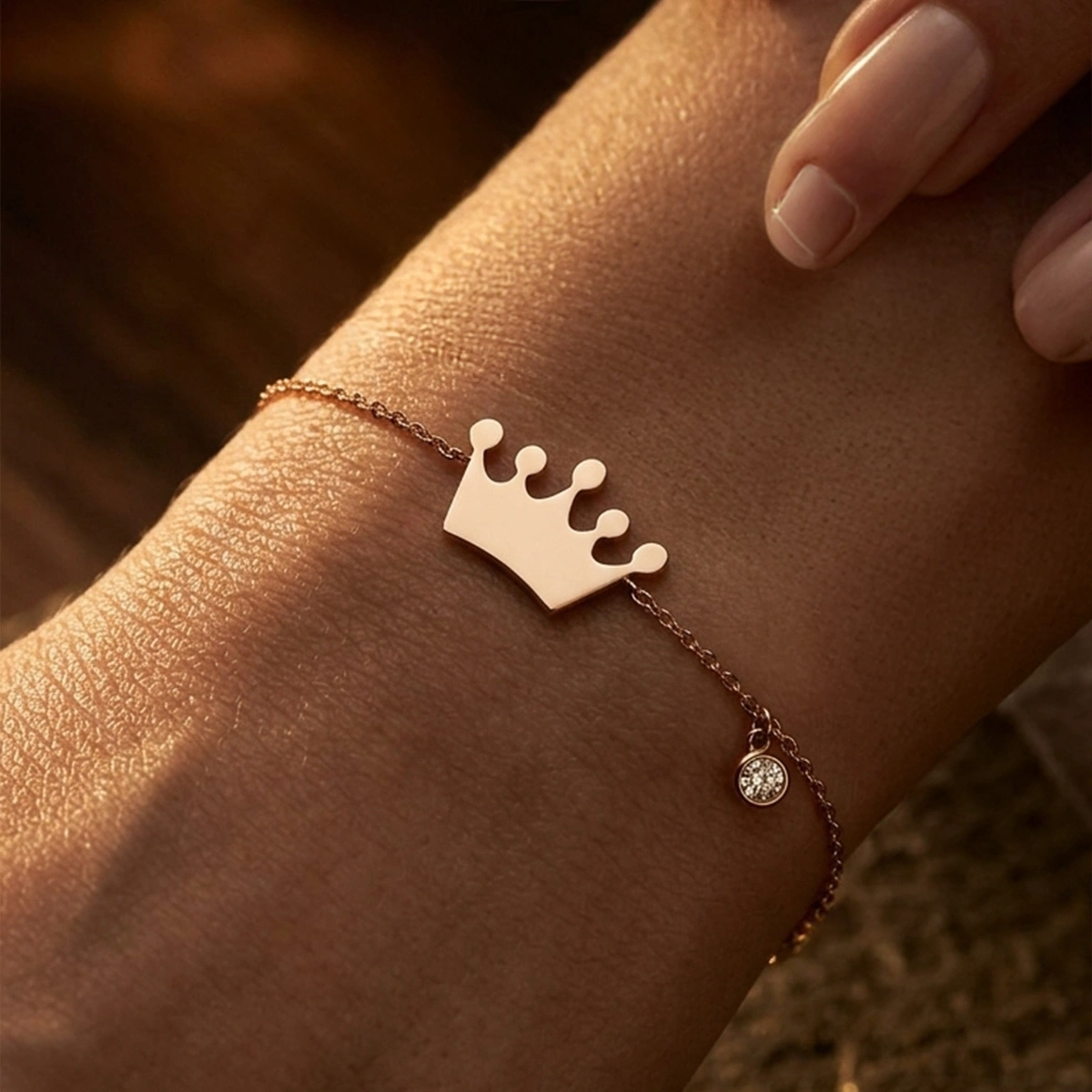Princess Crown Diamond Bracelet