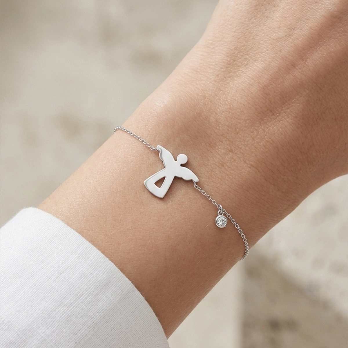 Guardian Angel Diamond Bracelet
