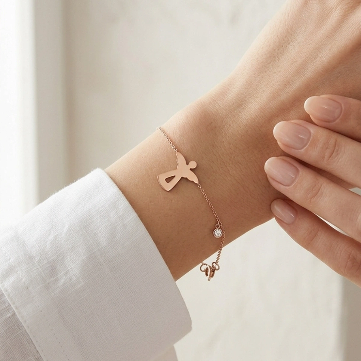 Guardian Angel Diamond Bracelet