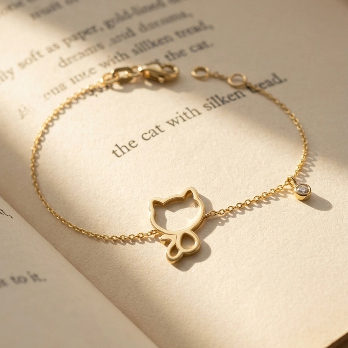 Cat Friend Diamond Bracelet