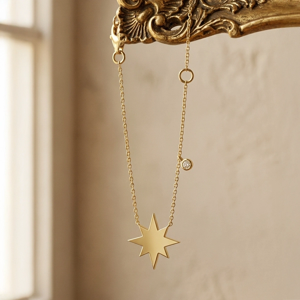 Eight-Pointed Star Diamond Bracelet