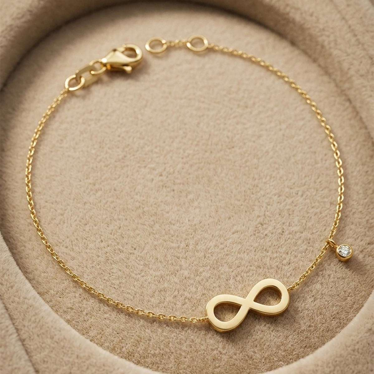 Unendlichkeits Diamant Armband