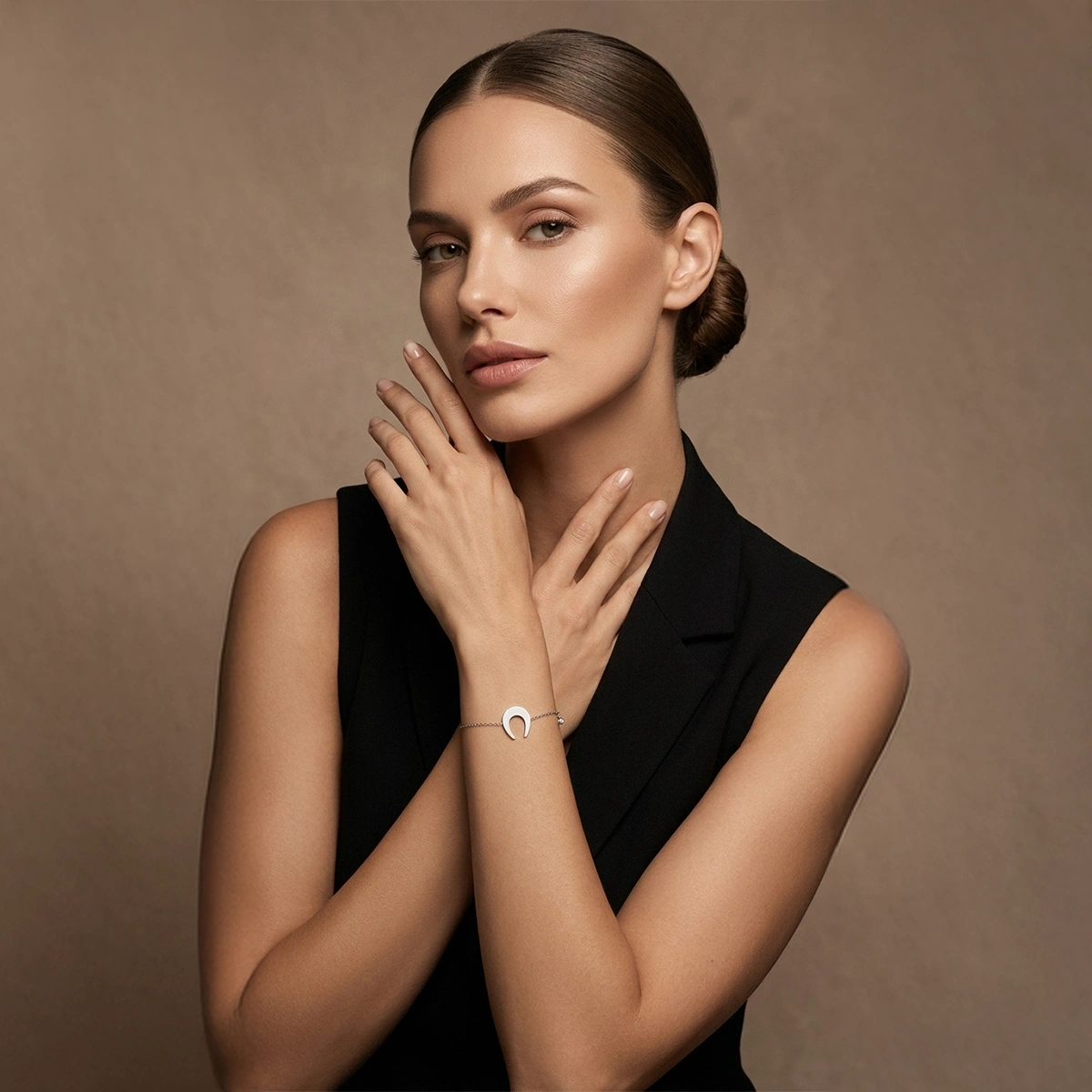 Hufeisen Glücks Diamant Armband