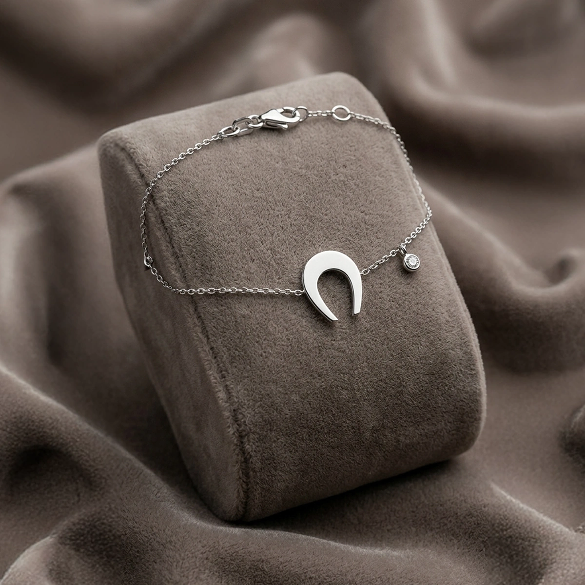 Hufeisen Glücks Diamant Armband