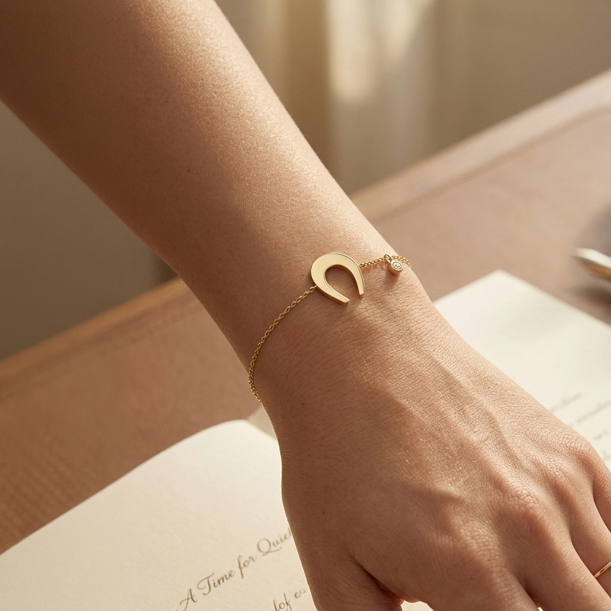 Hufeisen Glücks Diamant Armband