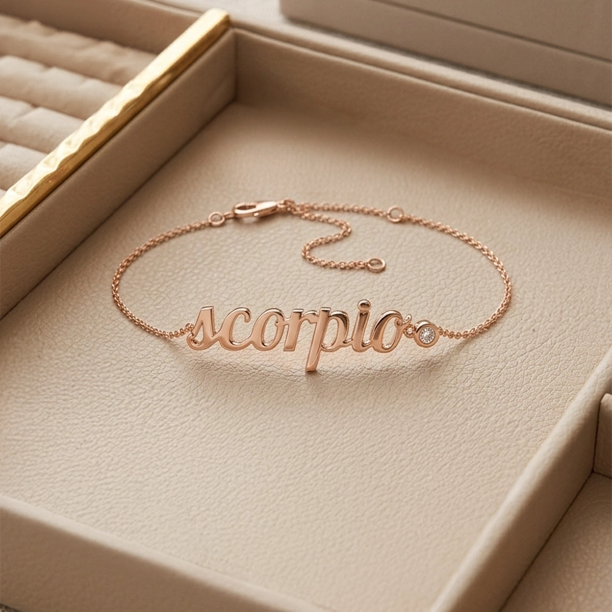 Scorpio Zodiac Diamond Bracelet