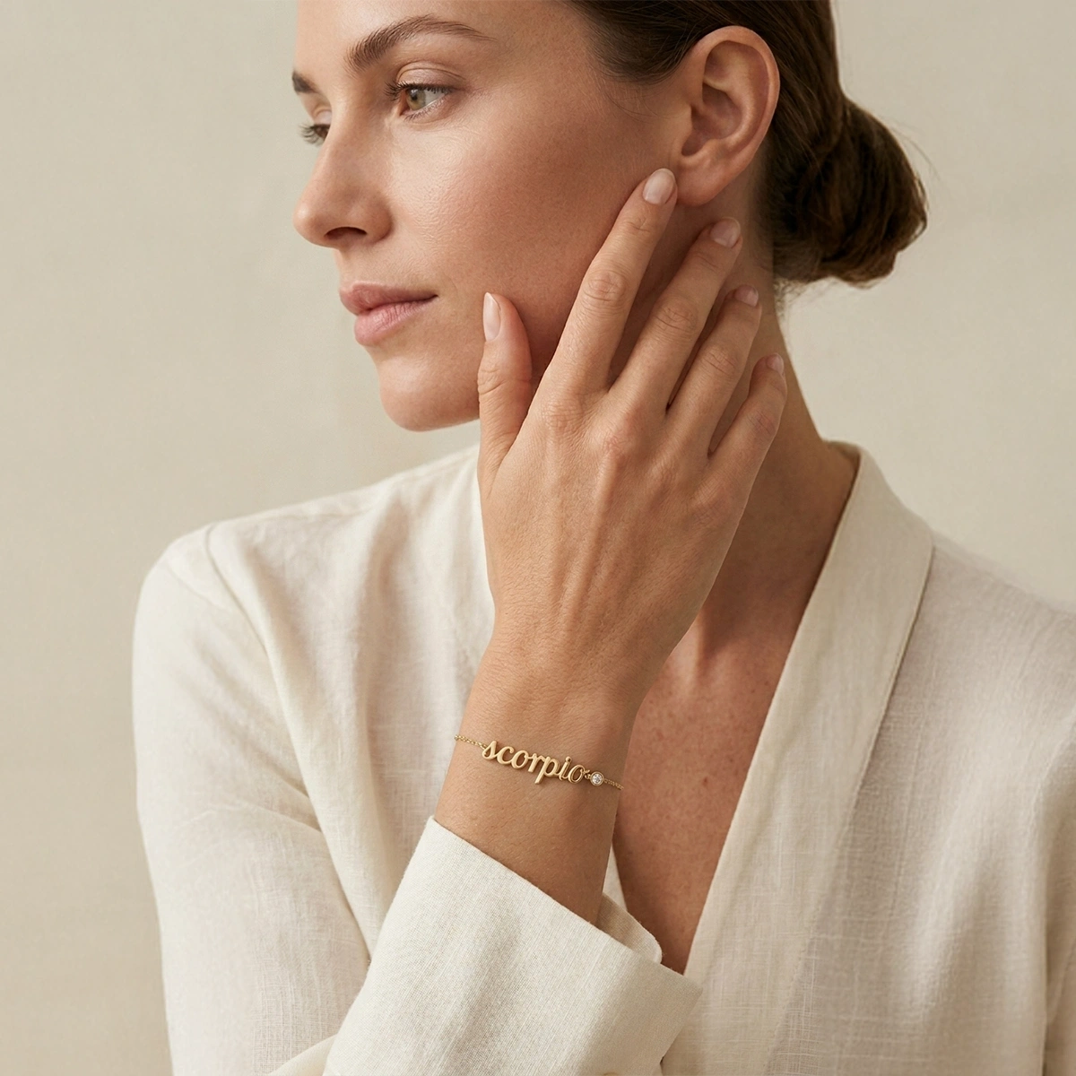 Scorpio Zodiac Diamond Bracelet