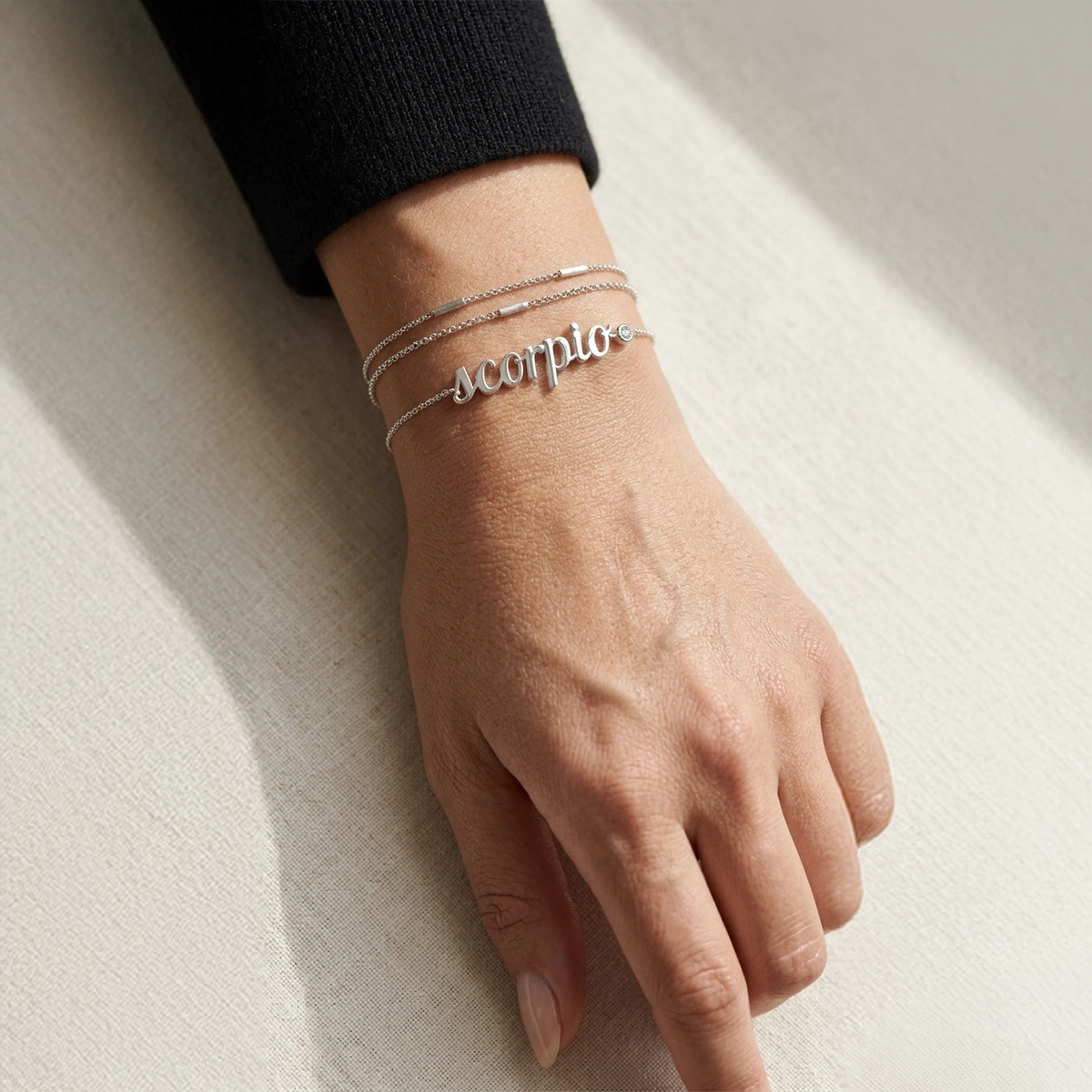 Scorpio Zodiac Diamond Bracelet