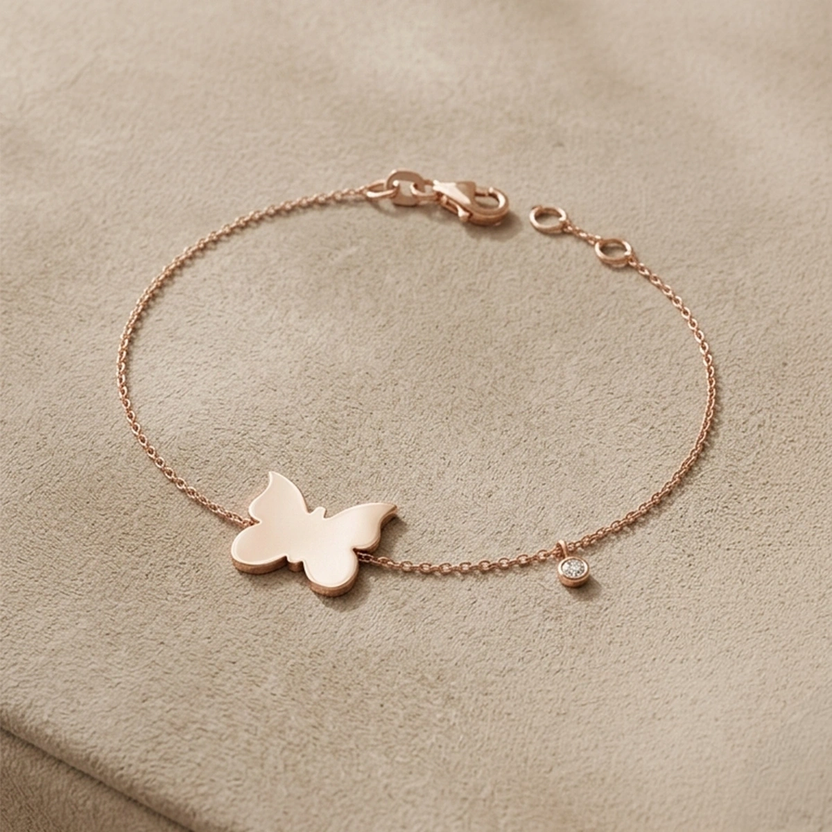 Kelebek Pırlanta Bileklik