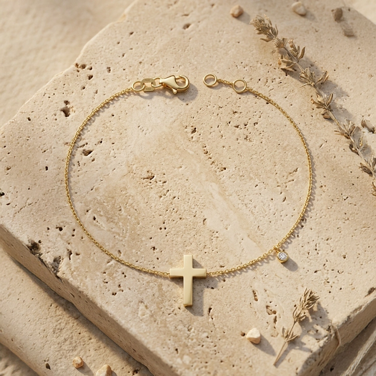 Kreuz Diamant Armband