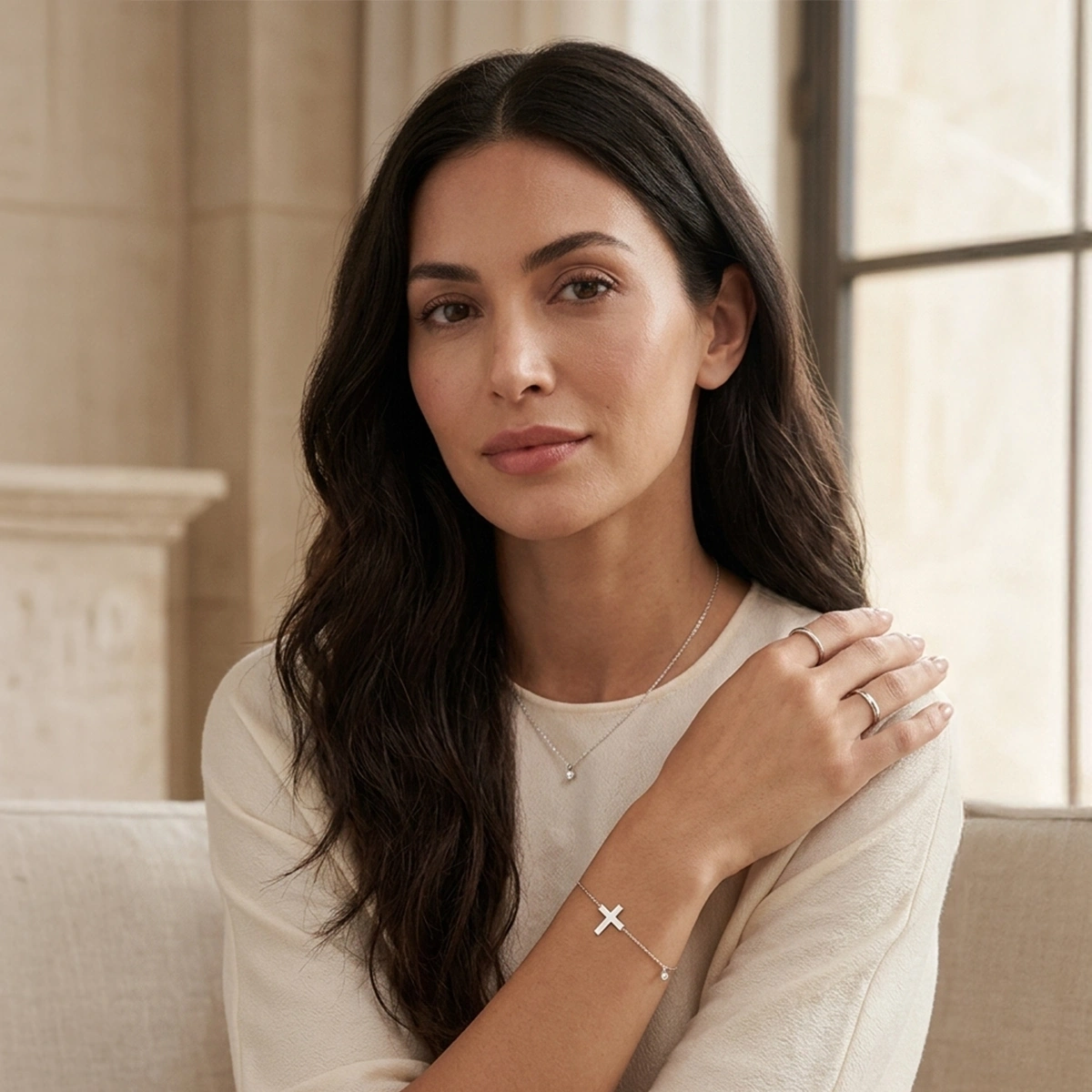 Kreuz Diamant Armband