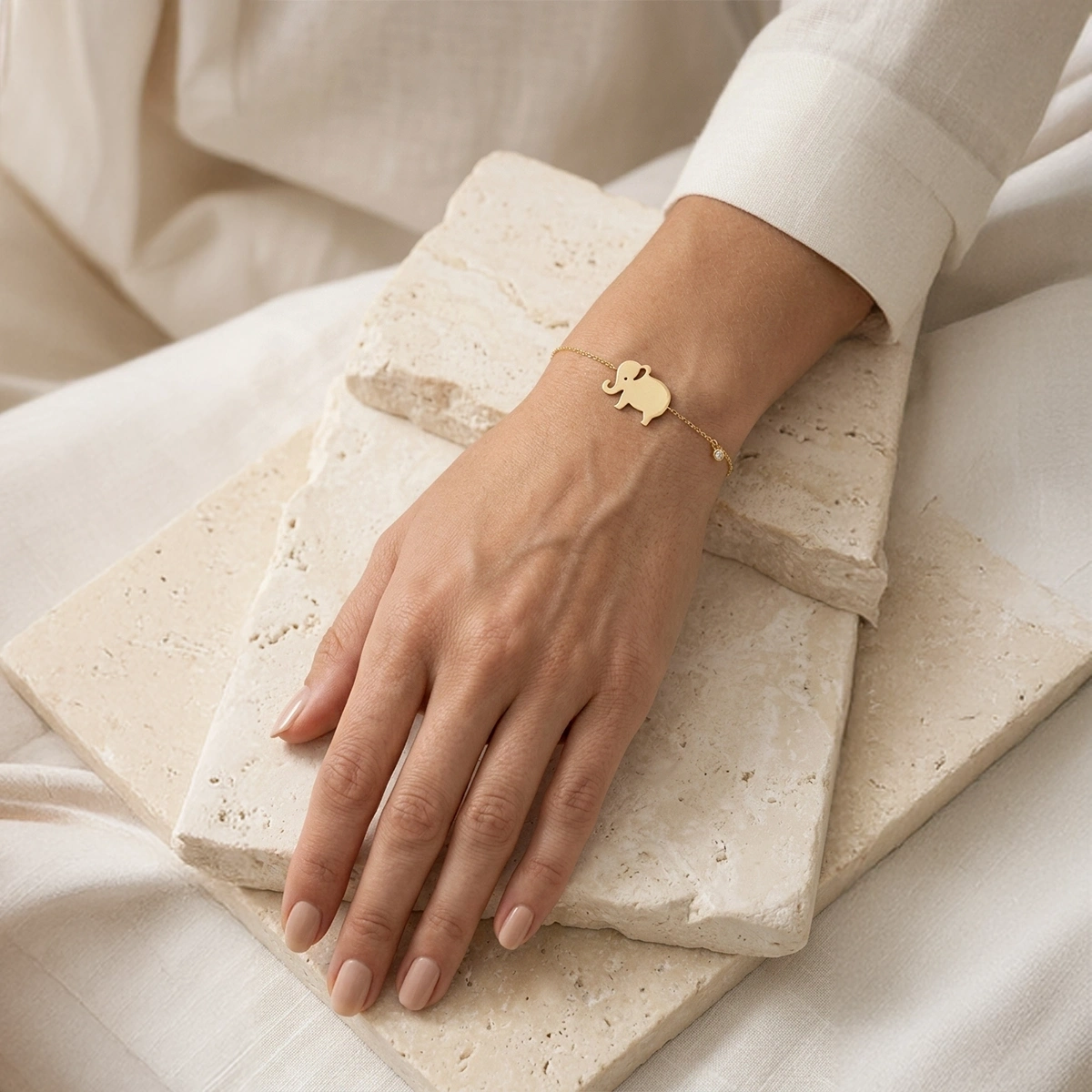 Elephant Diamond Bracelet