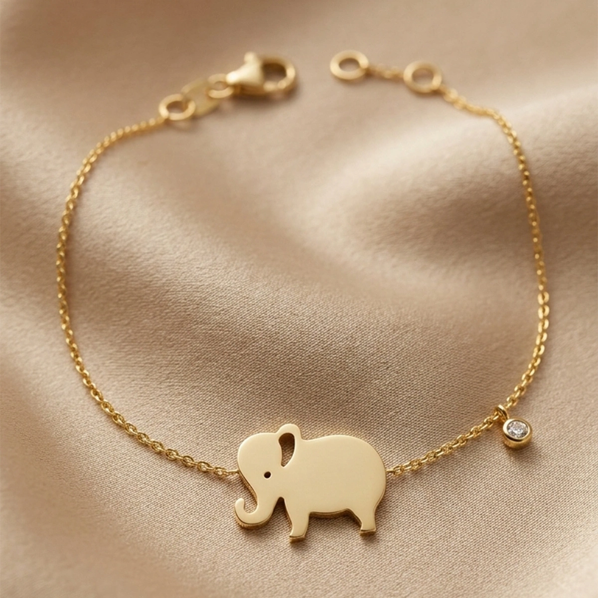 Elephant Diamond Bracelet