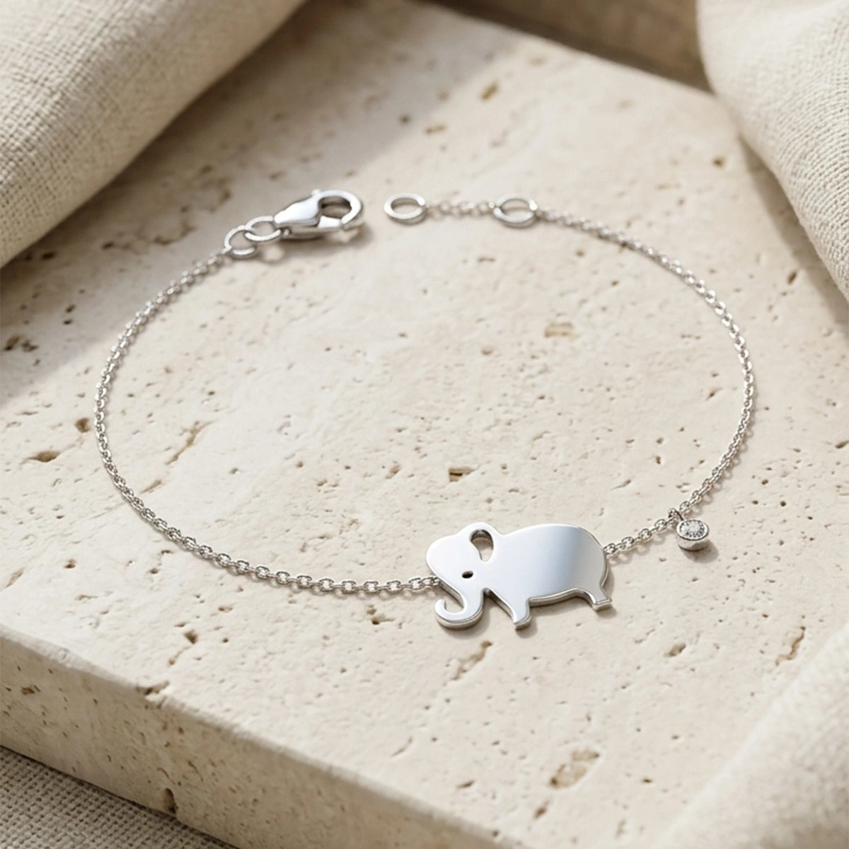 Elephant Diamond Bracelet