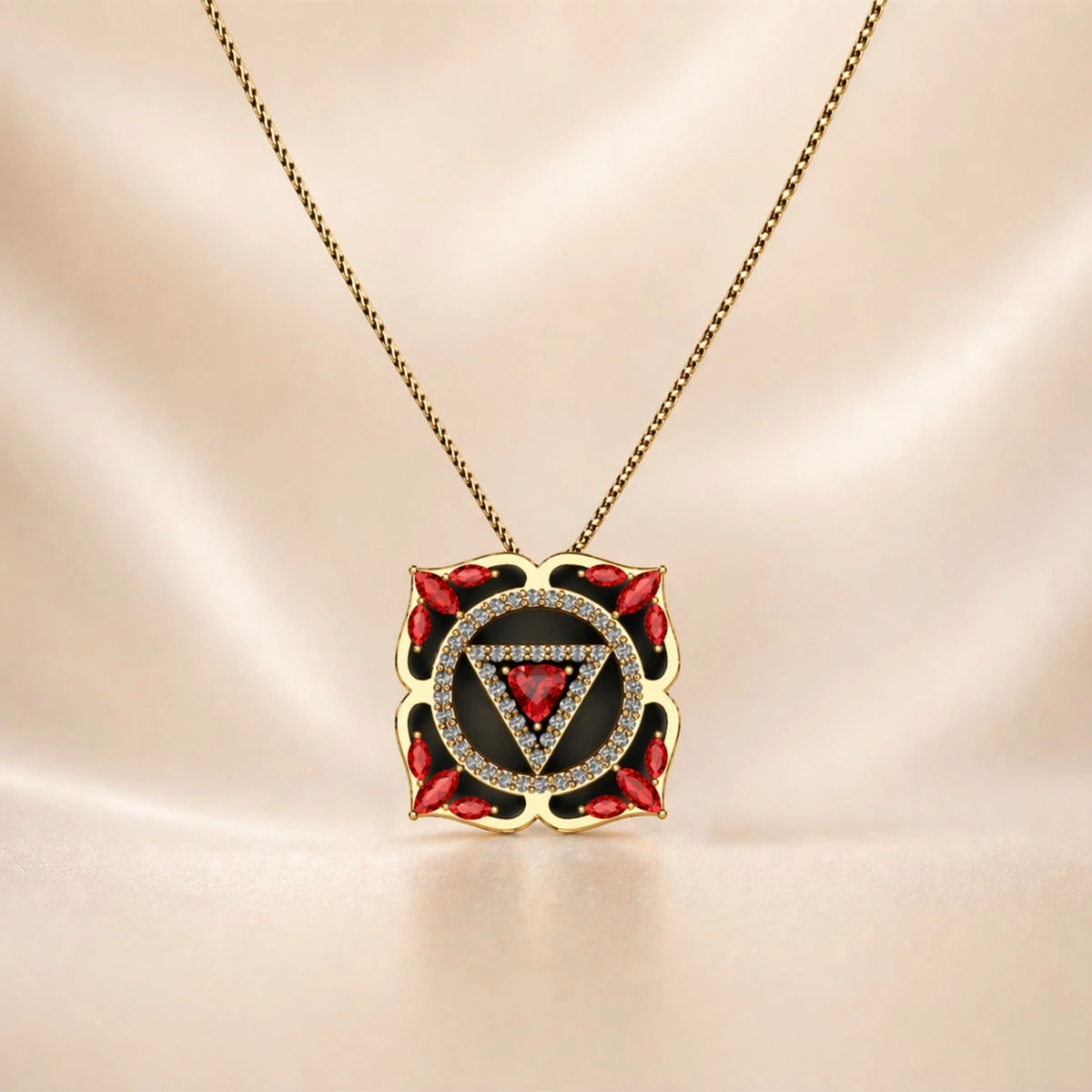 Kök Çakra Altın Kolye