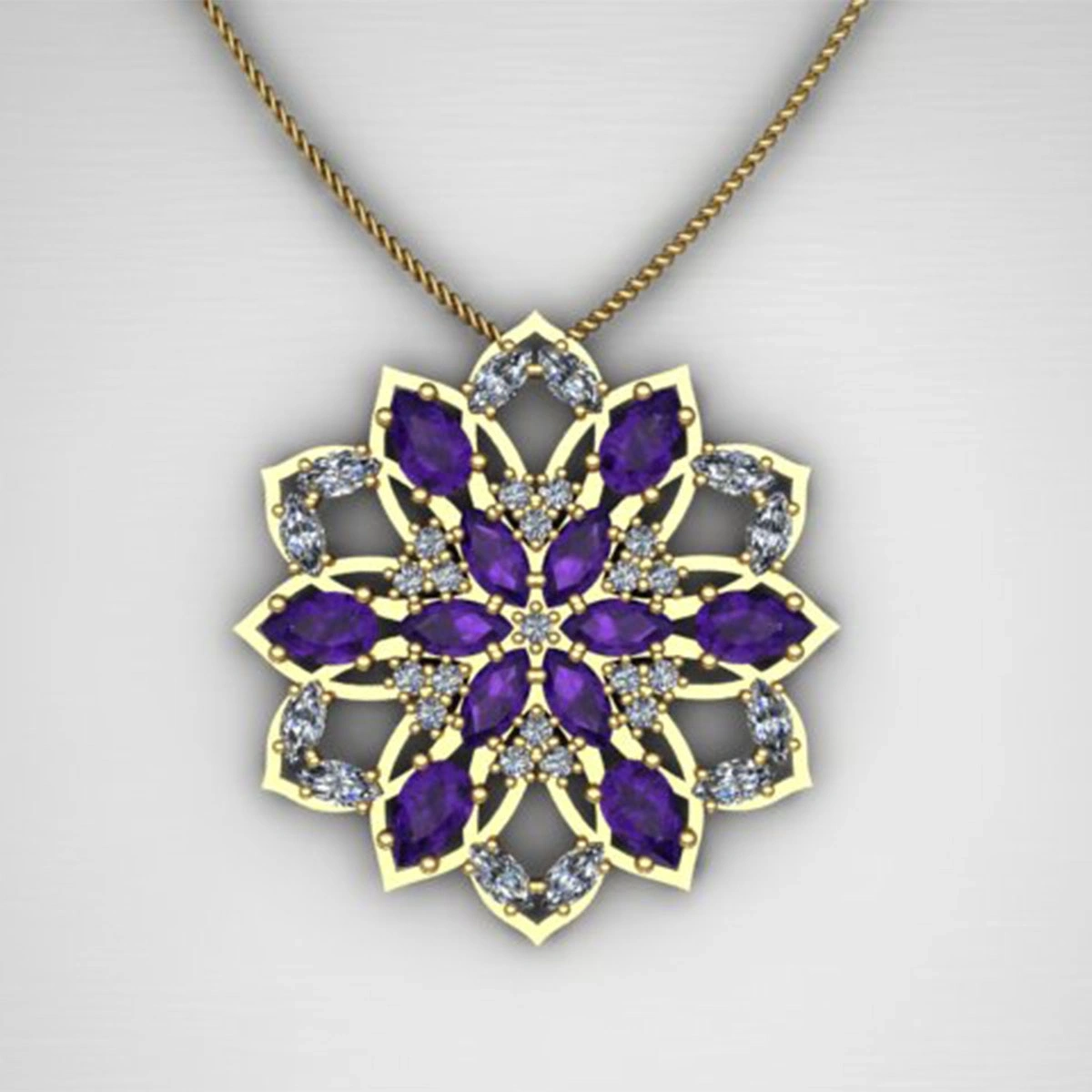 Taç Çakrası Altın Kolye