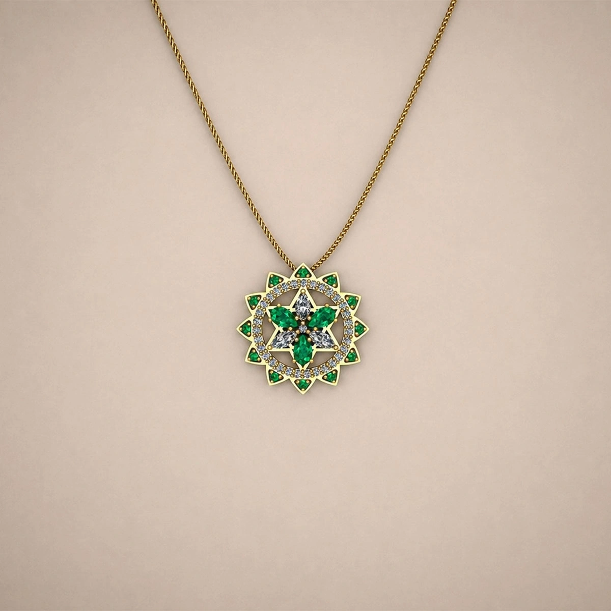 Kalp Çakrası Altın Kolye